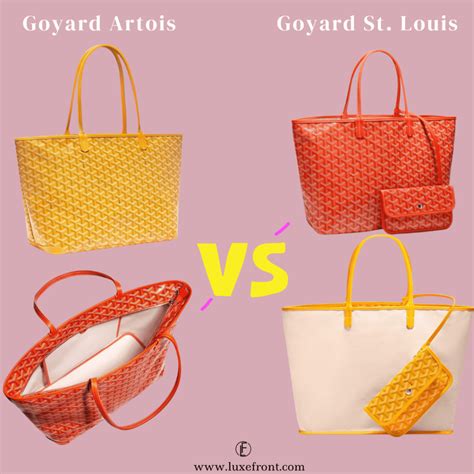 petit modèle vs grand modèle goyard|goyard st louis pm price.